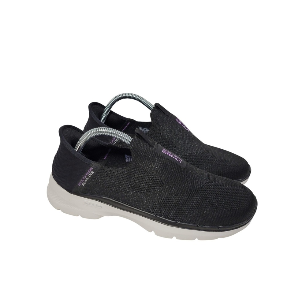 Skechers GO WALK Sneakers Womens Size 8.5 Black Slip-Ins Walking Shoes 124569‎